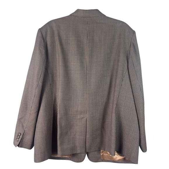 Pendleton Houndstooth Plaid Blazer Suit Jacket Coat Wool Western Preppy Plus 20W - Picture 2 of 8